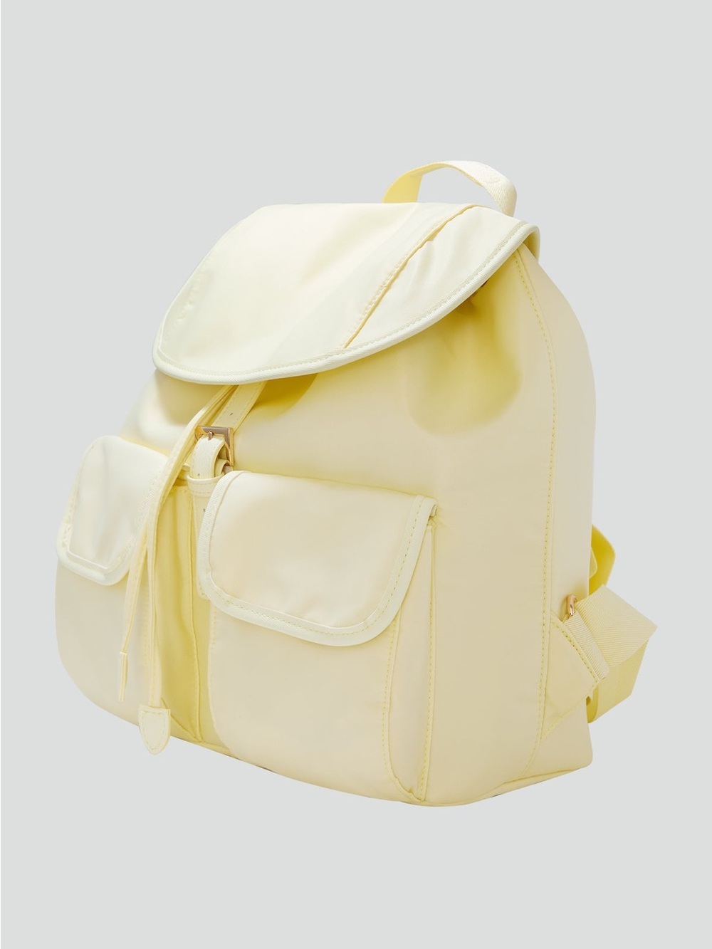 Year of Ours Backpack with Front Pockets- Baby Yellow . Rose Gold Hardware NWT